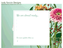 Tablet Screenshot of judysocciodesigns.com